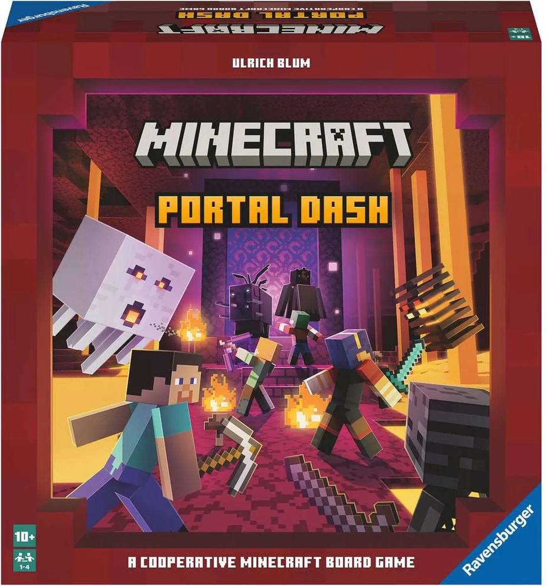 Ravensburger Minecraft Portal Dash Bordspel - 4 Spelers