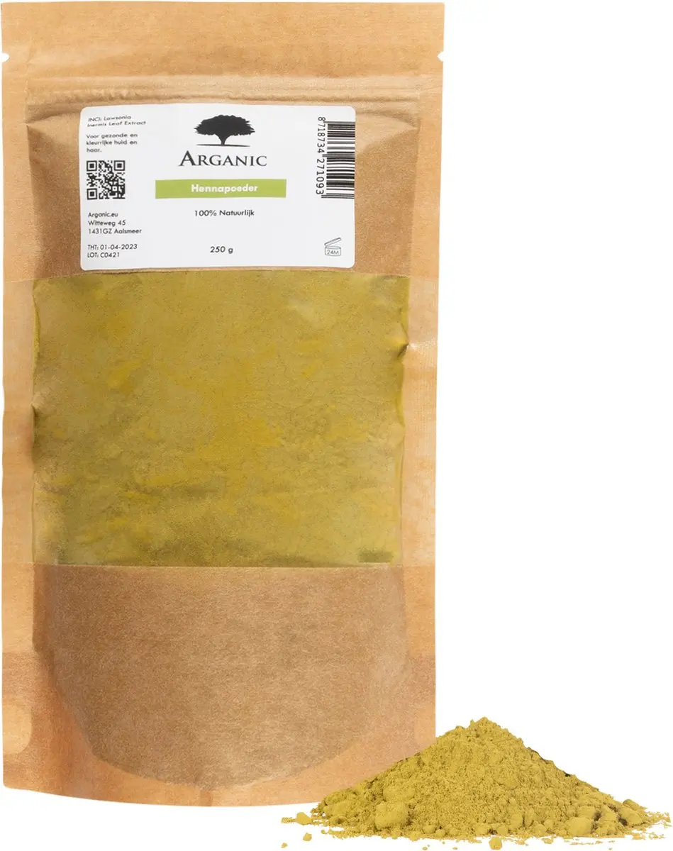 Arganic Hennapoeder 200g - Rood