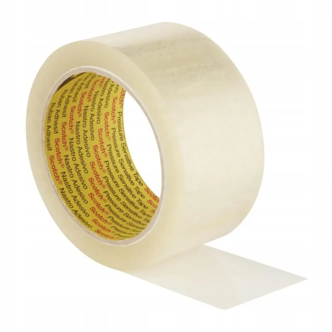3M Scotch Pakkingstape Hot-Melt 48mm x 66m - 6 Stuks - afbeelding 2 van 3