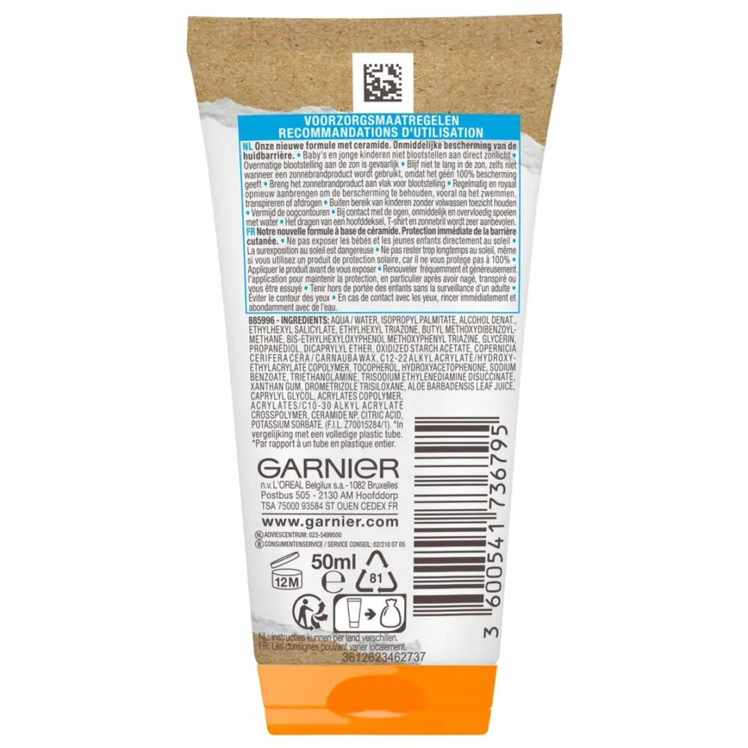 Garnier Ambre Solaire Kids Zonnemelk SPF 50+ 50ml