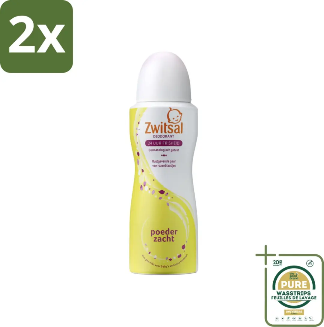 Zwitsal Poederzachte Deodorant Rozengeur 200ml