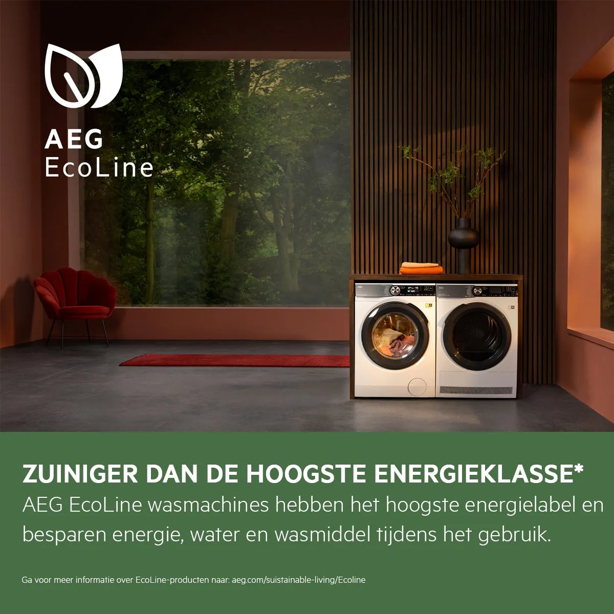 AEG EcoLine 9000 LR9586BN4 Wasmachine 8kg - Wit