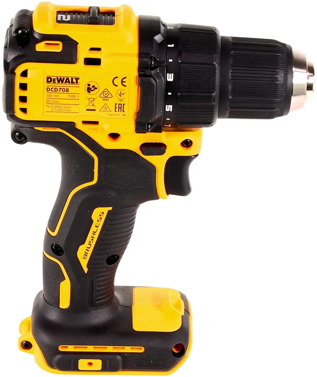DeWalt DCD708N Accuboormachine 18V 65Nm Borstelloos - zonder accu/oplader