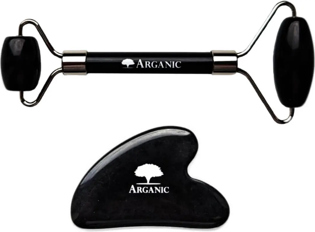 Arganic Gua Sha Obsidiaan Gezichtsroller