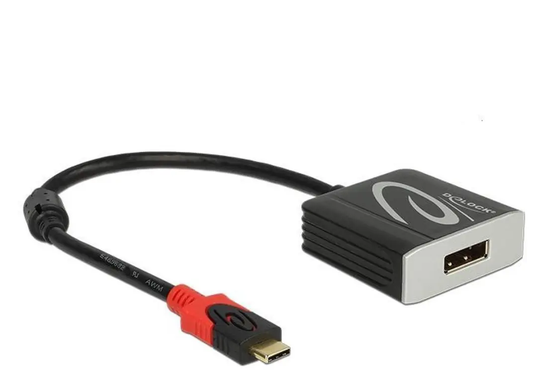 Delock USB-C naar DisplayPort Adapter 4K 60Hz - 0,20m - Zwart - afbeelding 6 van 6