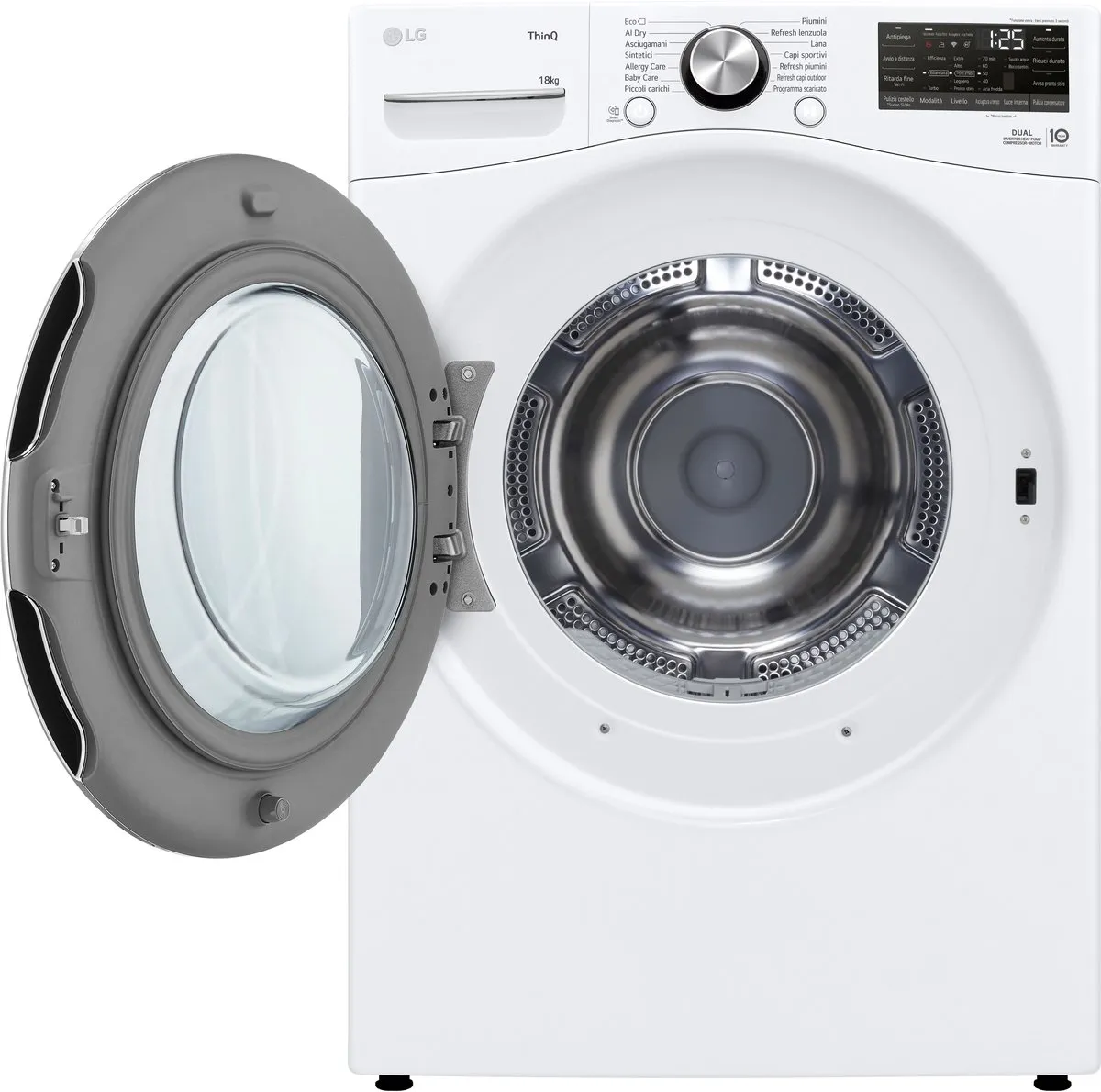 LG RH18U8AVCW Warmtepompdroger 18kg - 14 Instellingen - Wit - afbeelding 6 van 6