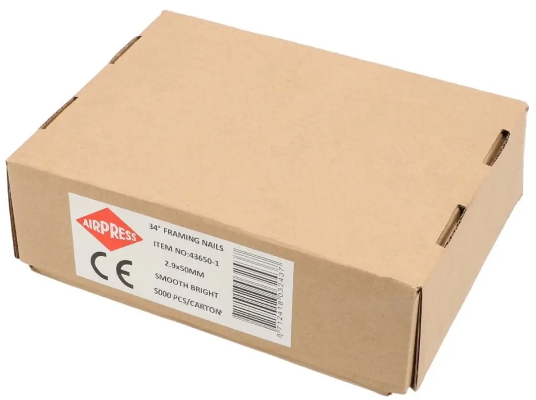 Airpress D-nagels 34° 2.9x50mm - 5000 Stuks