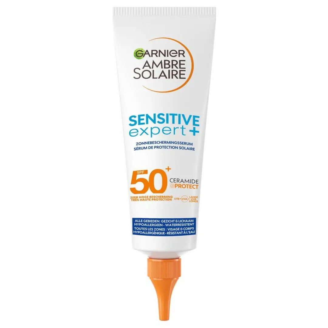 Garnier Ambre Solaire Sensitive Expert Zonnebrandserum SPF 50+ 125ml - 6 Stuks