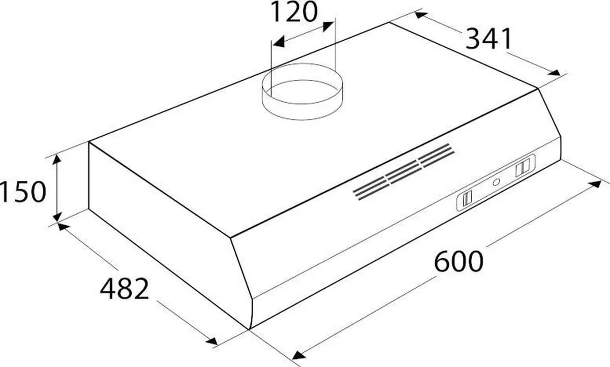 ETNA AO460WIT - Onderbouw Afzuigkap - Wit