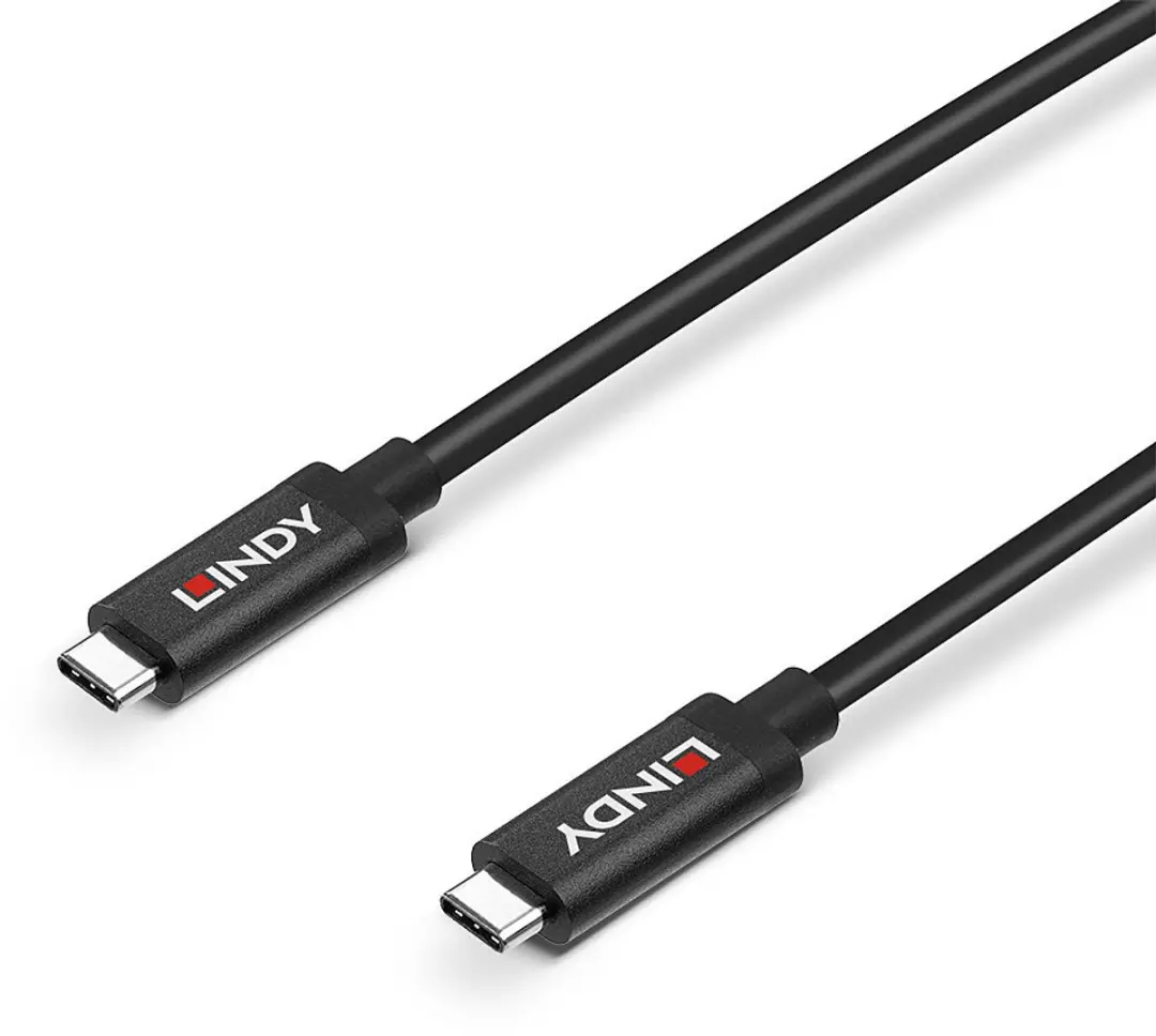 Lindy 43308 USB 3.2 Gen2 USB-C Kabel 5m - Zwart
