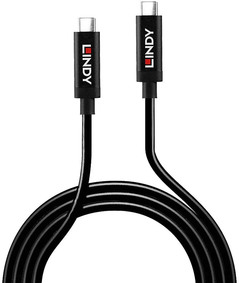 Lindy 43308 USB 3.2 Gen2 USB-C Kabel 5m - Zwart
