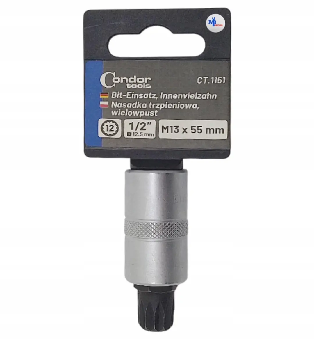 Condor Spline Dopstuk 1/2" M13x55mm - BMW