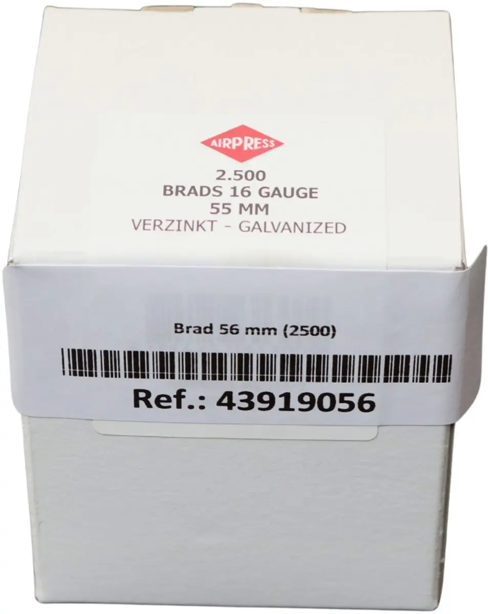 Airpress Brads 55mm - 2500 Stuks