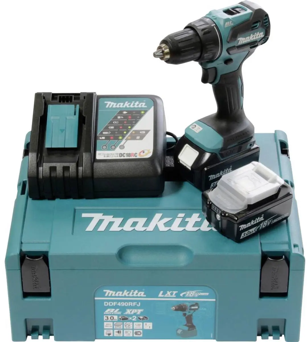 Makita DDF490RFJ Accu-schroefboormachine 18V Brushless