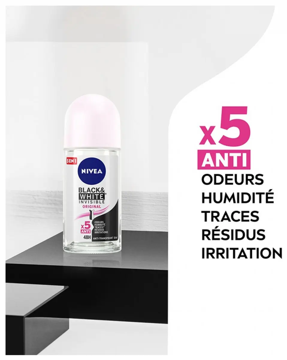 NIVEA Black & White Invisible Roll-on 50ml