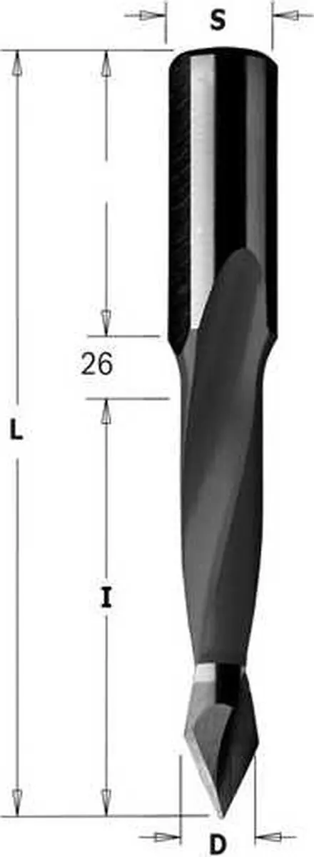 CMT Spitse Drevelboor Rechts 5.55mm - CMT-314.055.11