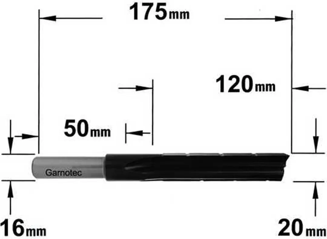 CMT 102.200.32 Langgatboor Links 20x120x175mm