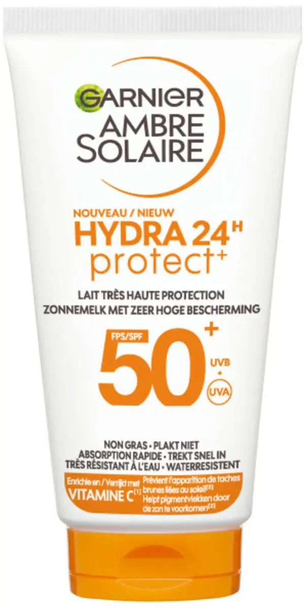Garnier Ambre Solaire Hydra 24H SPF 50+ Zonnebrandcrème 15x50ml