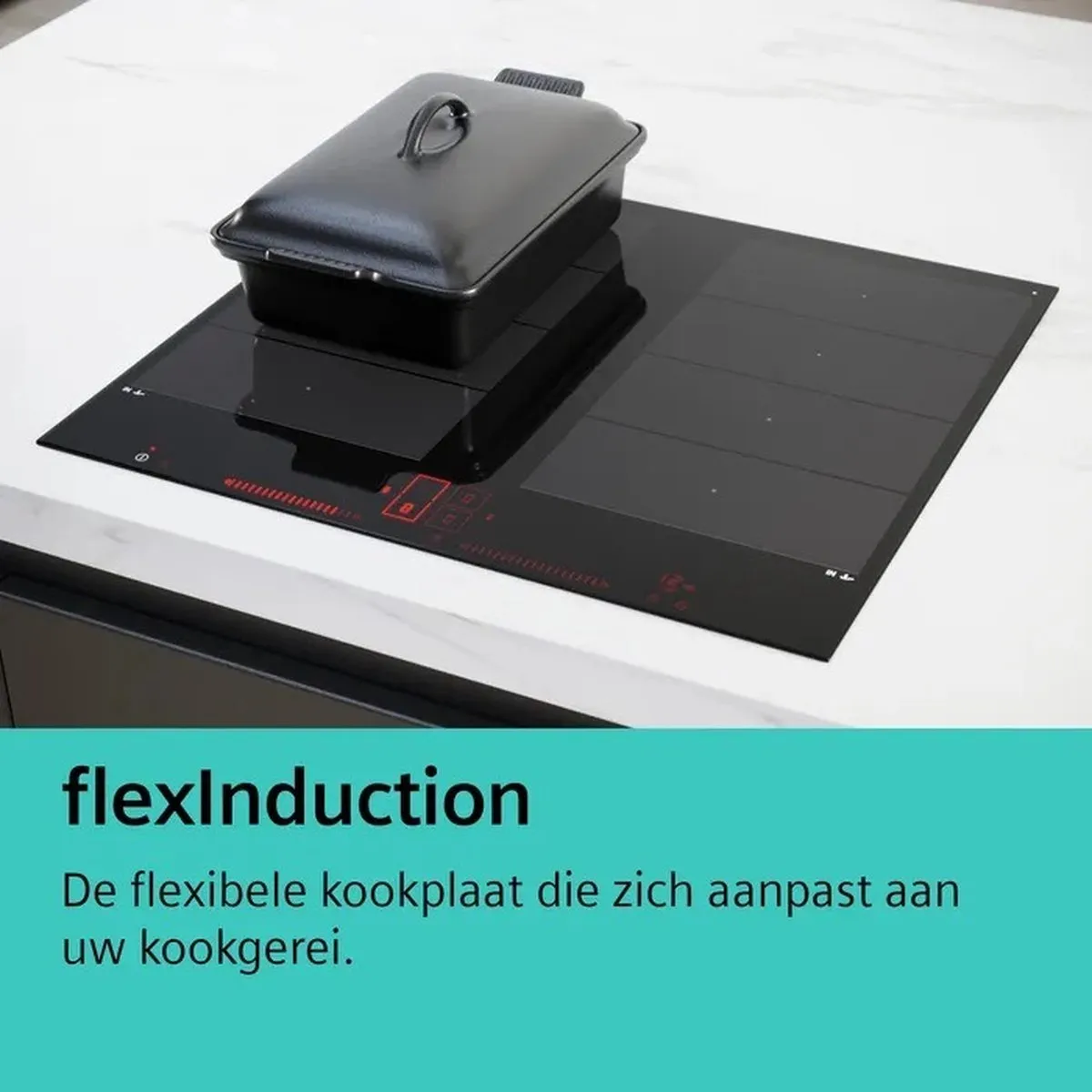 Siemens iQ700 EX875LX57E Inductiekookplaat 80cm - 4 Zones - Zwart