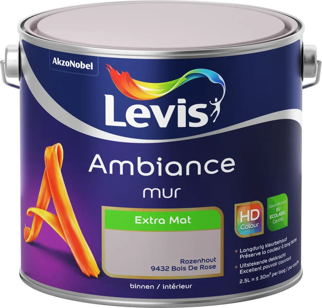 Levi's Ambiance Mur Extra Mat Rozenhout