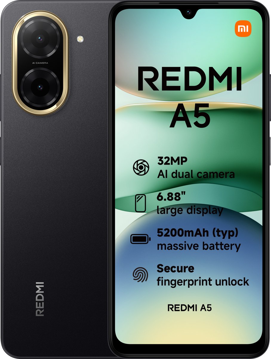 Xiaomi Redmi A5 - 3GB/64GB - Zwart