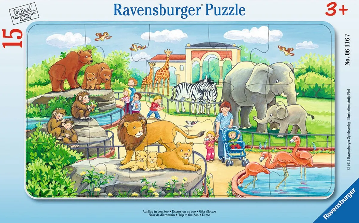 Ravensburger Zoo Puzzel 15 Stuks