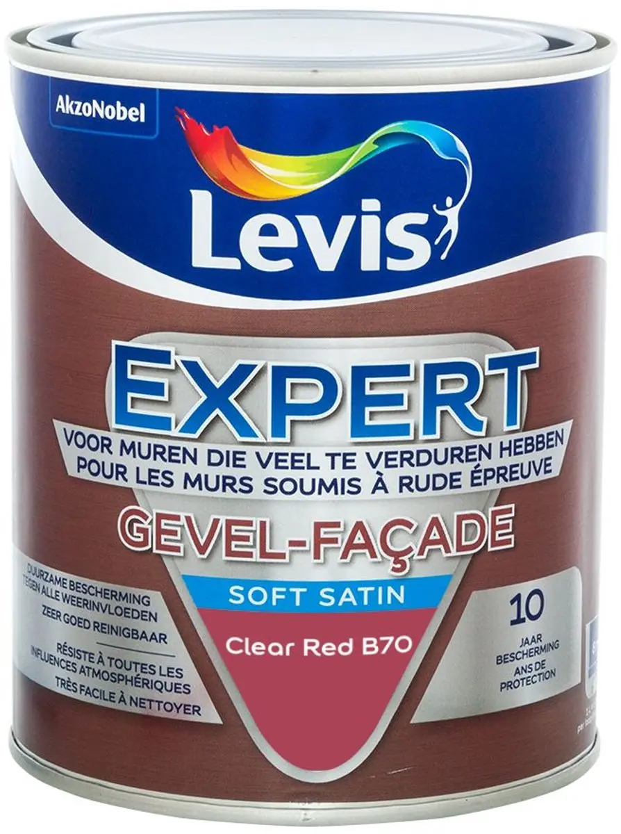Levi's Expert Gevel Mix Clear Red B70 Mengverf 1L