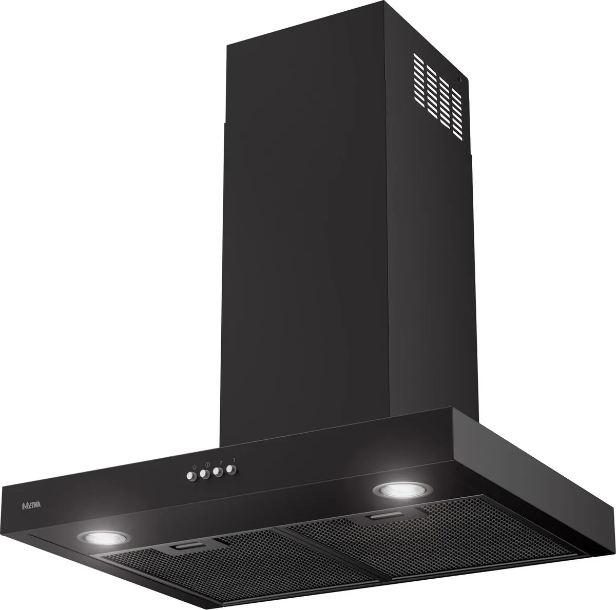 Etna AB260ZT Blokmodel Schouwkap - 620 m³/u - 3 standen - 2 LED spots - Zwart