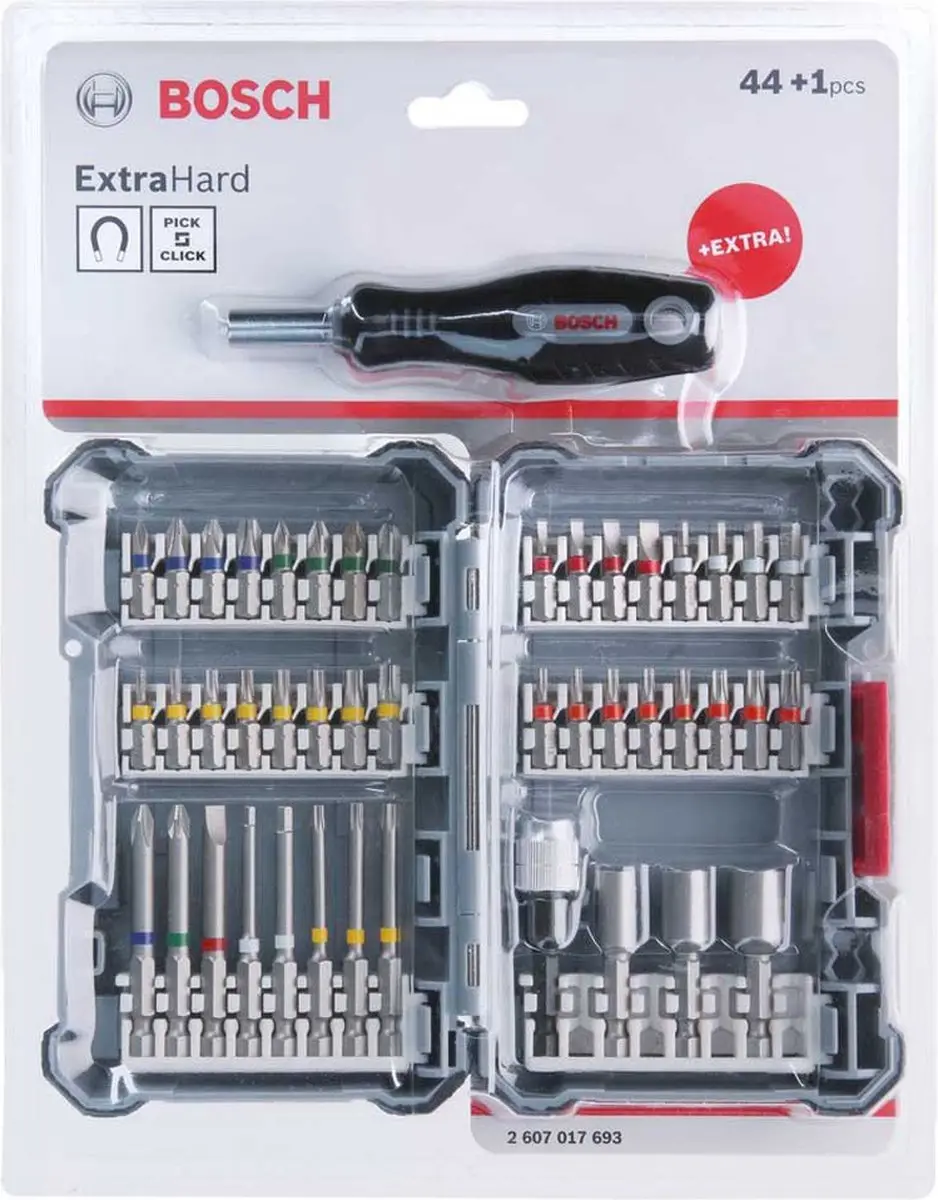 Bosch Pick And Click Schroefbitset 45-delig 25-65mm