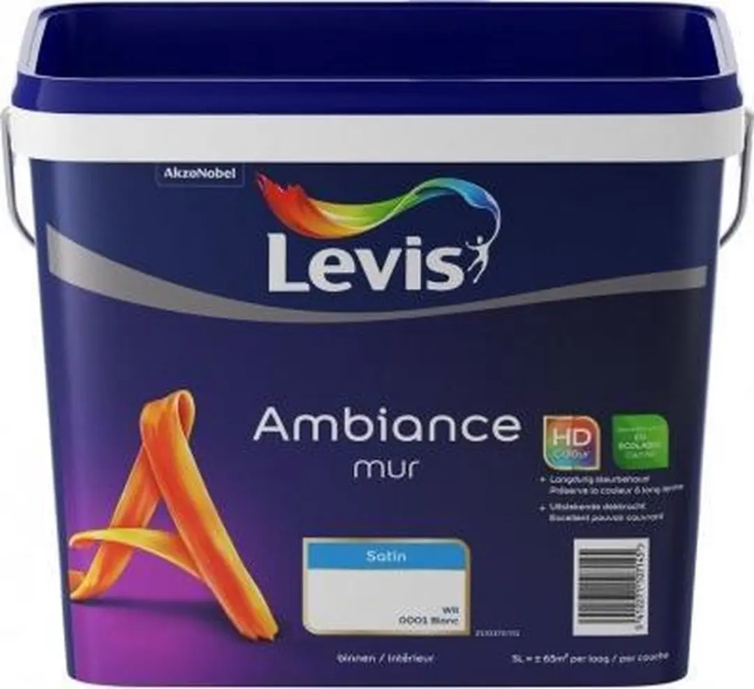 Levi's Ambiance Mur Satin Mix - 5L - Rustic Chestnut
