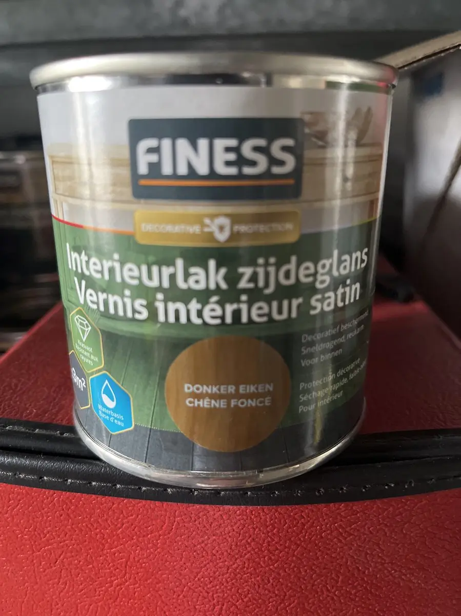 Finess Interieurlak Zijdeglans Donker Eiken 0.25L