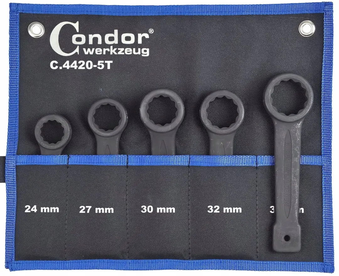 Hamerset 24-36 mm, 5-delig, chroom-molybdeen staal