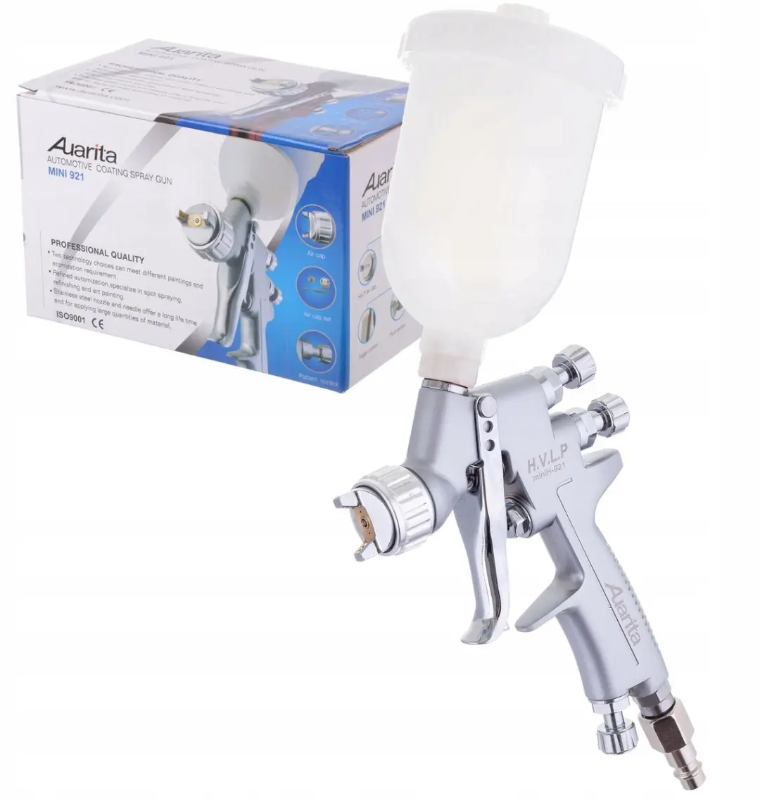 AUARITA Mini HVLP Verfspuit 1.2mm met 250ml Tank