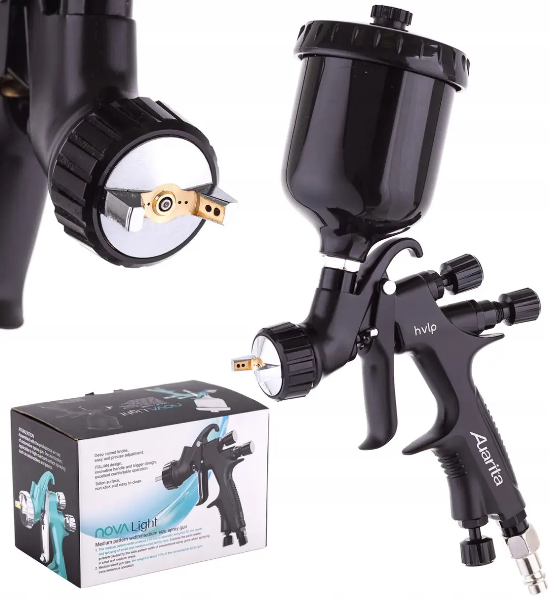 Technic AUARITA Nova Light HVLP Mini Spuitpistool 1.0mm 250ml