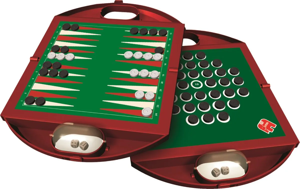 Jumbo Backgammon & Solitaire Reiseditie 19508 - 2 Spelers