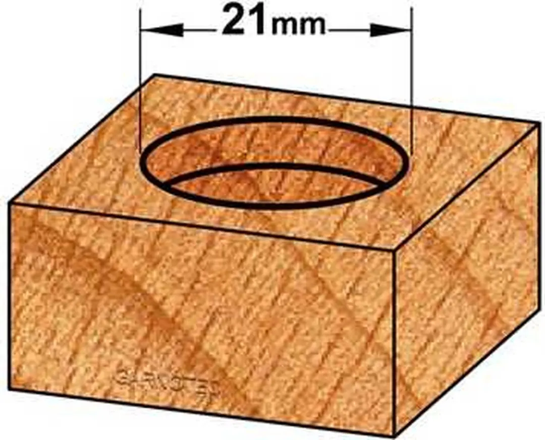 CMT Cilinderkopboor D21mm - Hout - Rechtsdraaiend