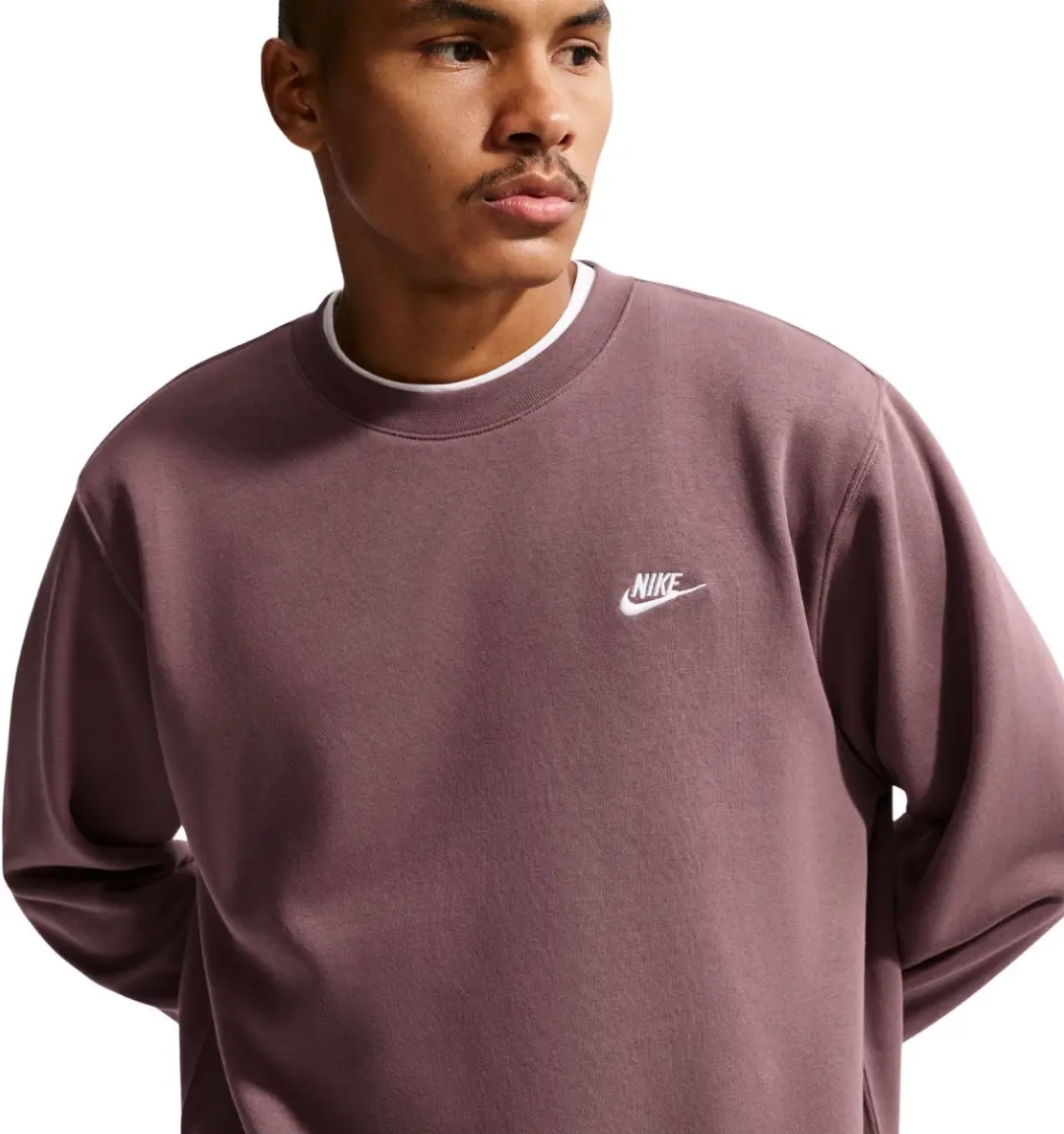 Nike Club BB Sweater Heren - Bruin M