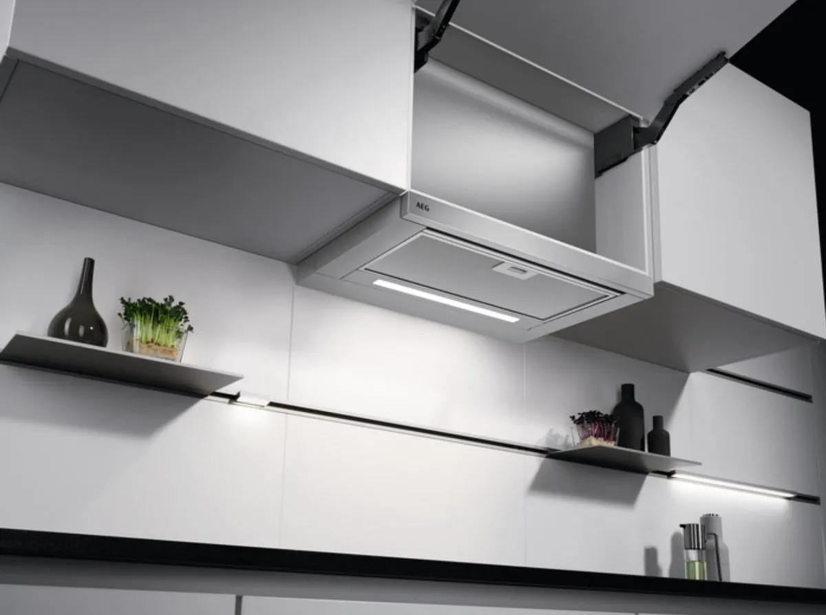 AEG DPE5660M EcoLine 5000 Extractor - Afzuigkap - Vlakscherm - Semi-inbouw (uittrekbaar) Grijs