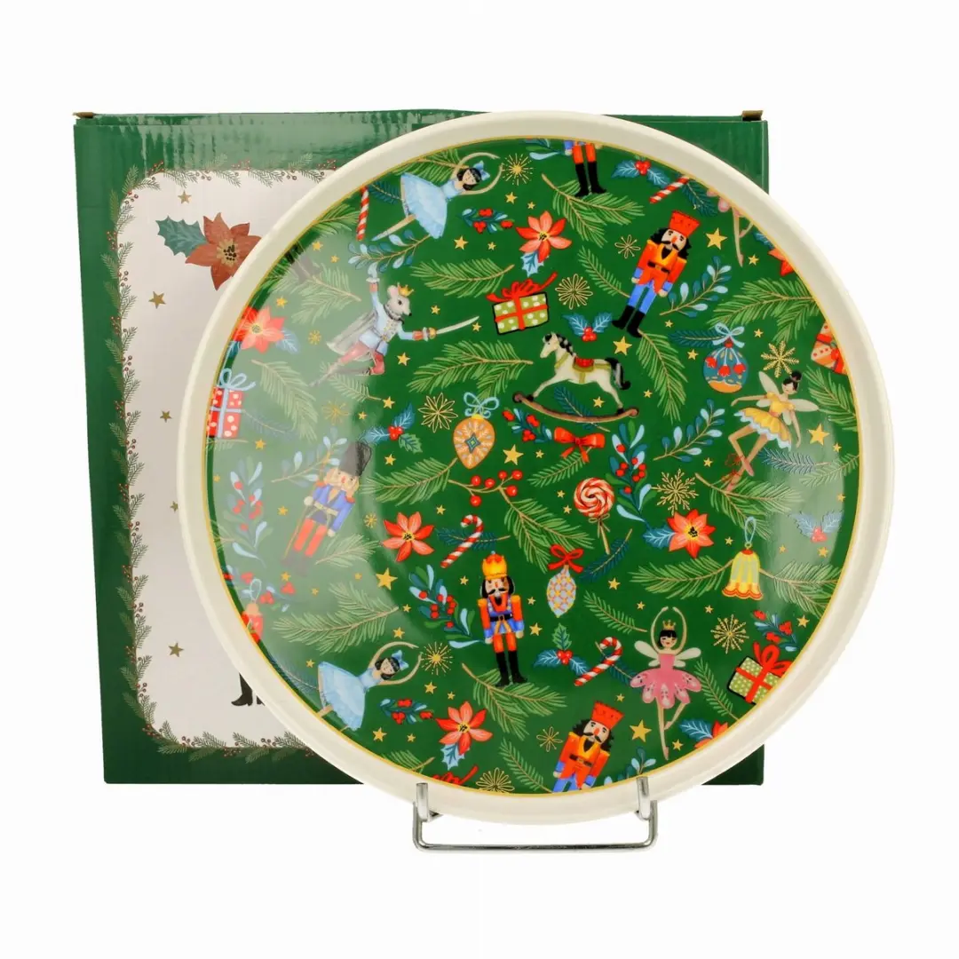 Duo Keramiek Dinerbord Kerstsfeer 25,5cm