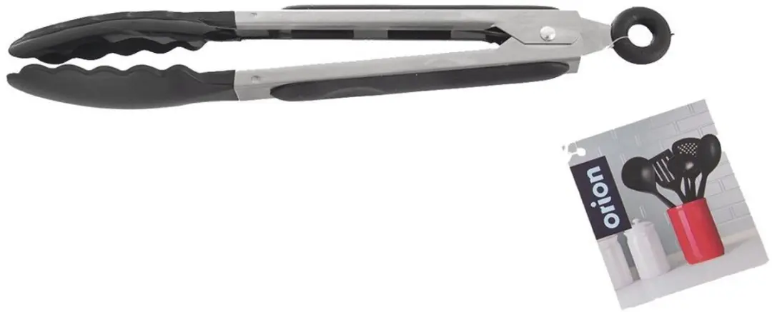 Orion Keukenpincet RVS 26cm - Zwart