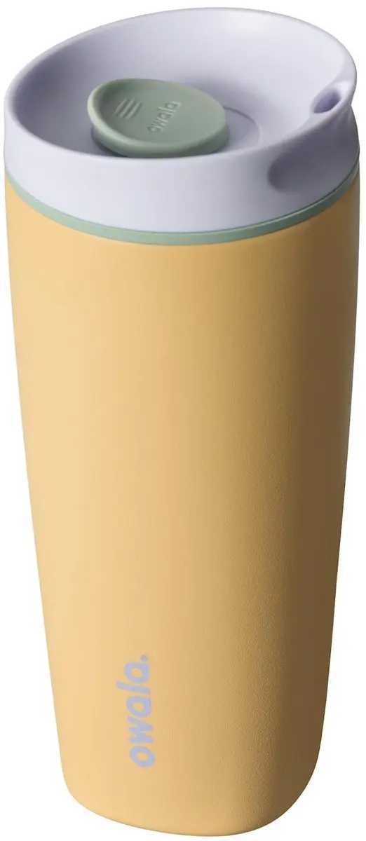 Owala SmoothSip Slider C07970A4 Drinkbeker - 590ml - Geel/Grijs
