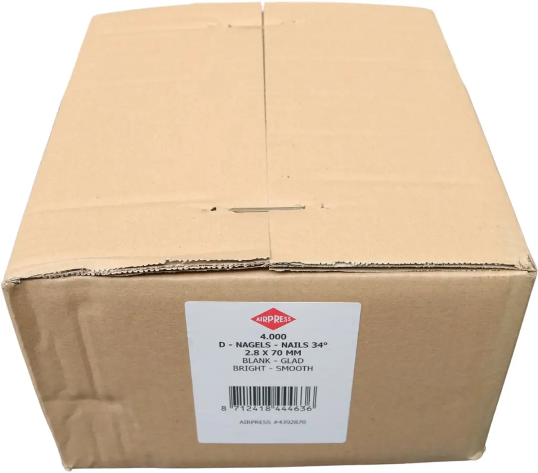 Airpress D-nagels 34° 2.9x70mm - 4000 Stuks