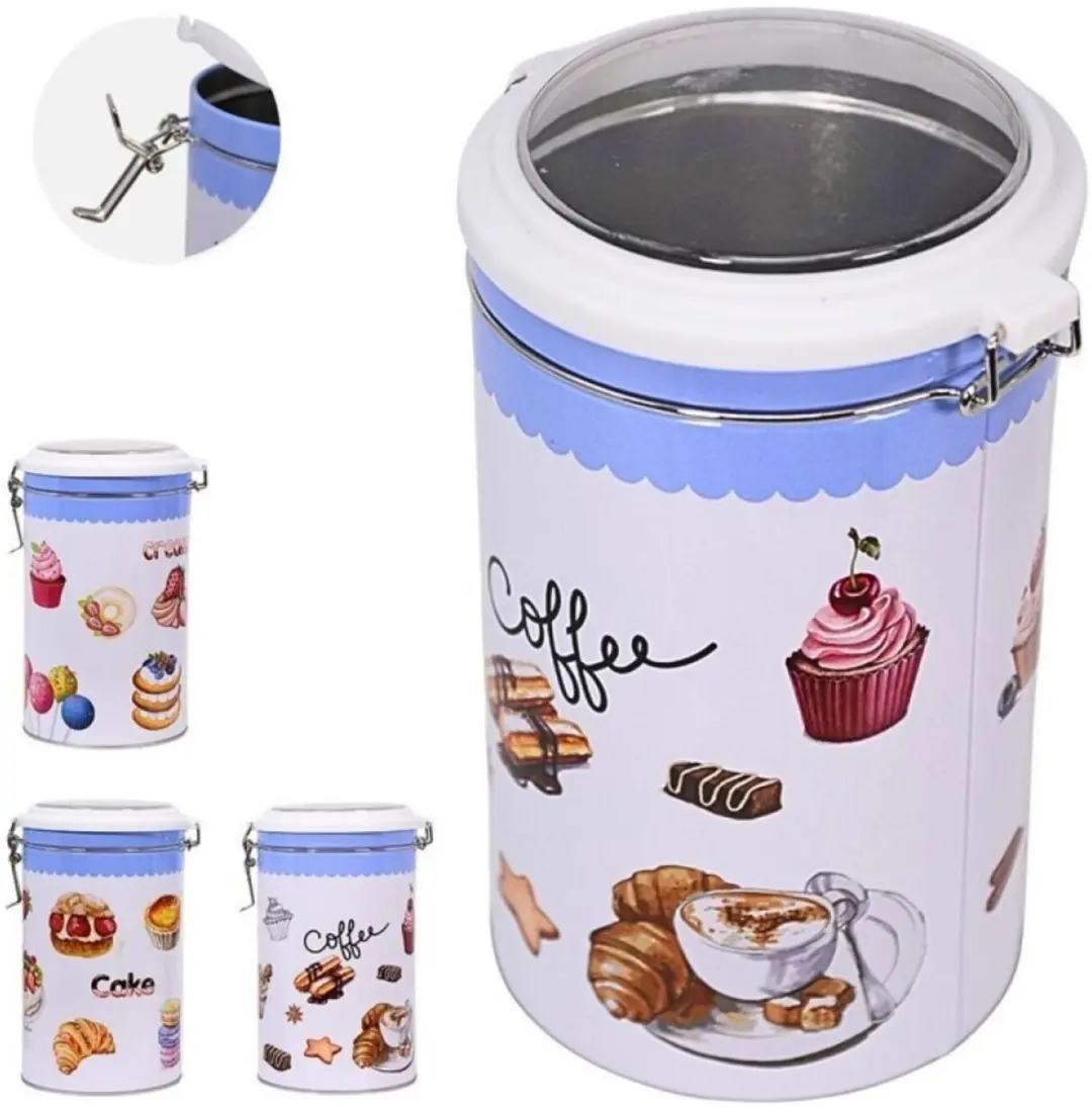 Excellent Houseware Keuken Voorraadblik 4x - 1.0L - Ø11cm - afbeelding 3 van 6