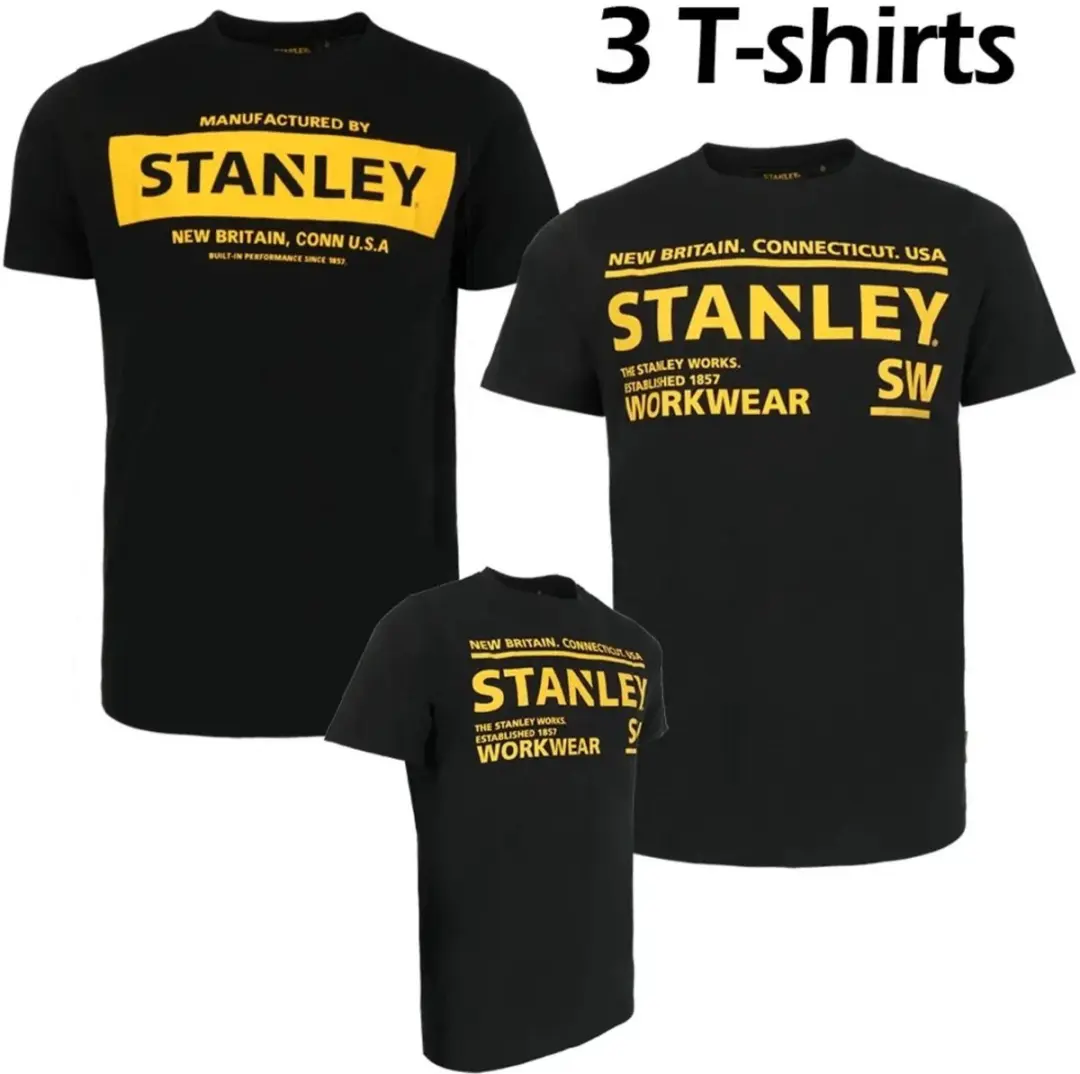 Stanley Werkshirt 3-Pack MDPZ11001BRA - 3XL/58 Zwart