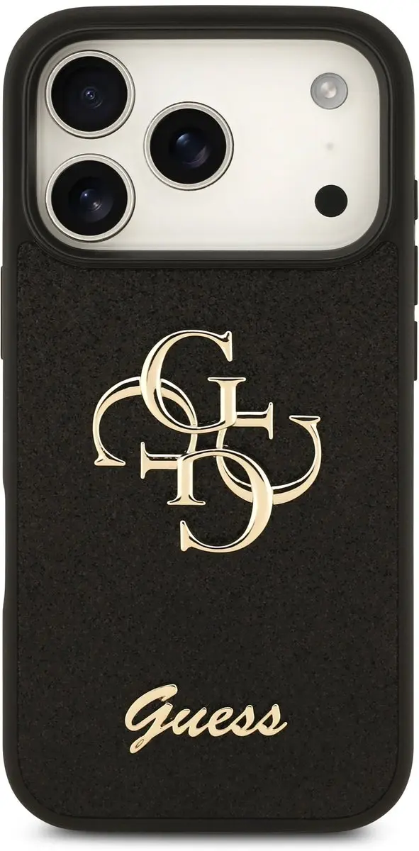 Guess Hoesje iPhone 17/18 Pro 4G Glitter - Zwart