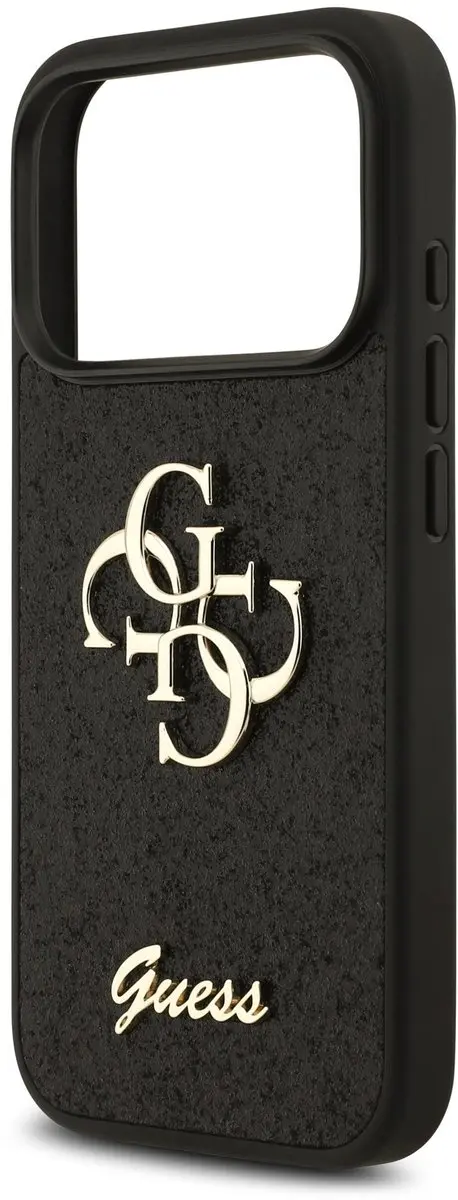 Guess Hoesje iPhone 17/18 Pro 4G Glitter - Zwart