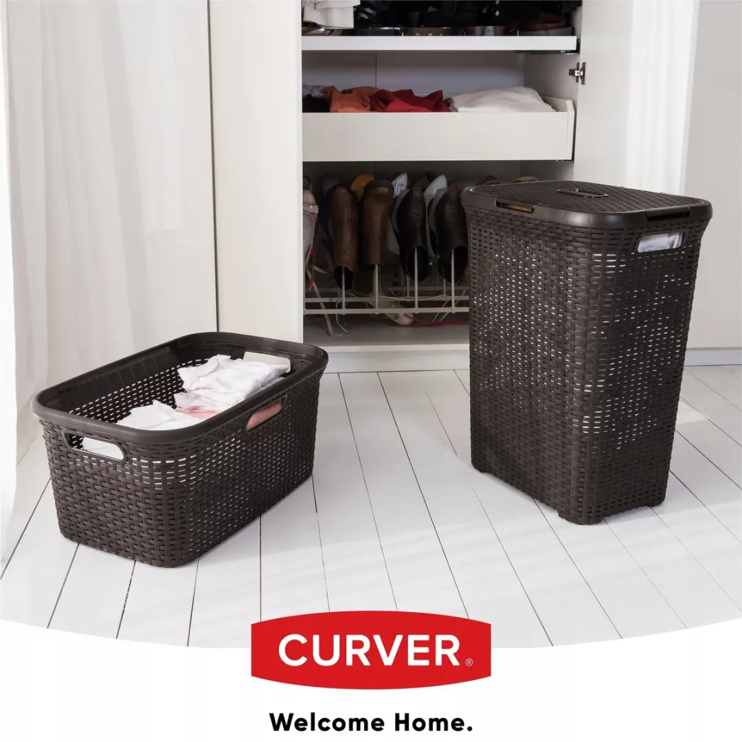 Curver Wasmand 40L Smal - Donkerbruin
