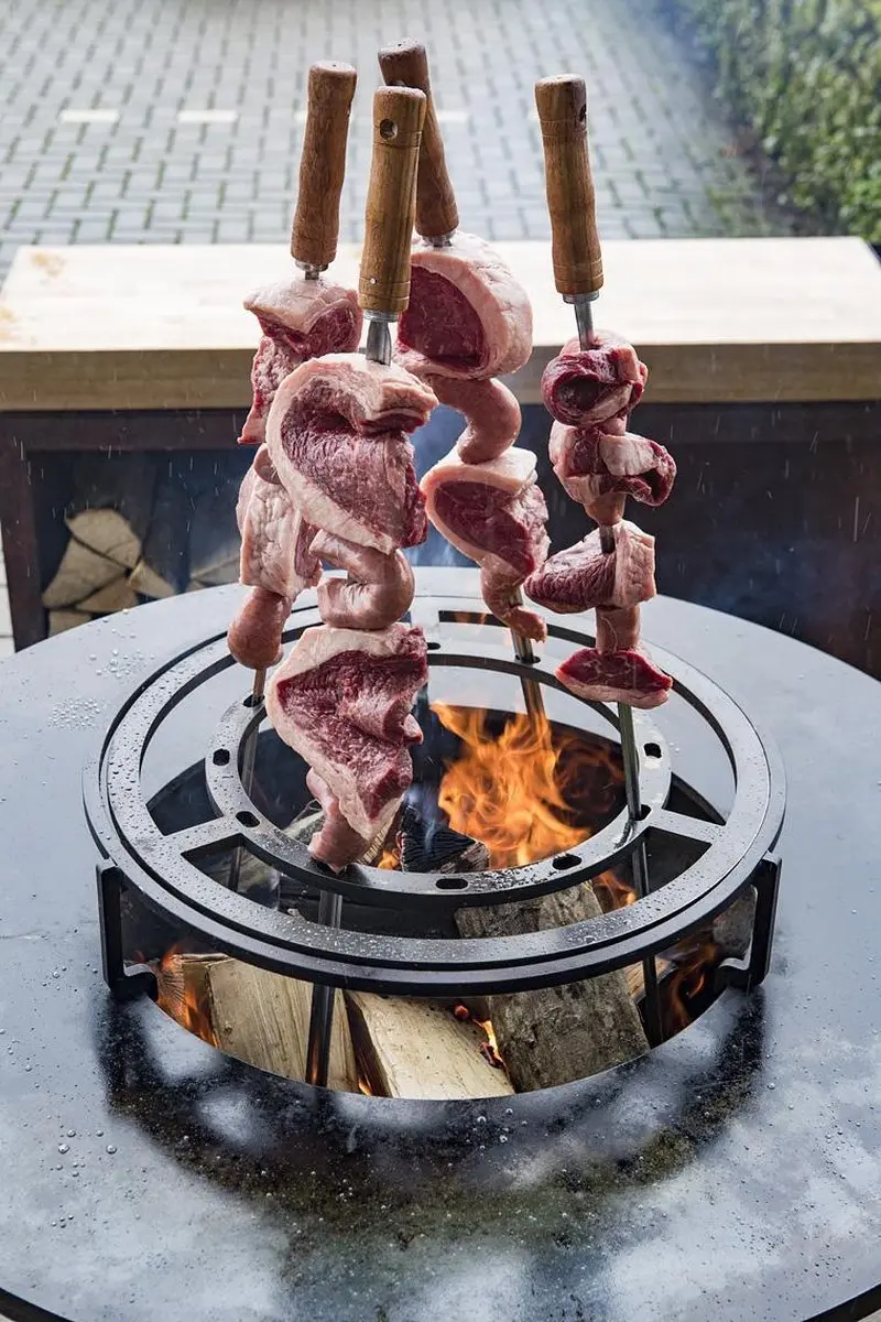 Ofyr Braziliaanse Grillset 100 - 5 Stuks - Zwart