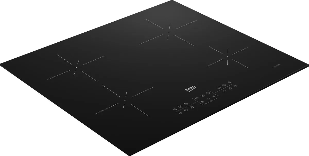Beko HII64200SMT Inbouw Inductiekookplaat - 4 Zones - Zwart
