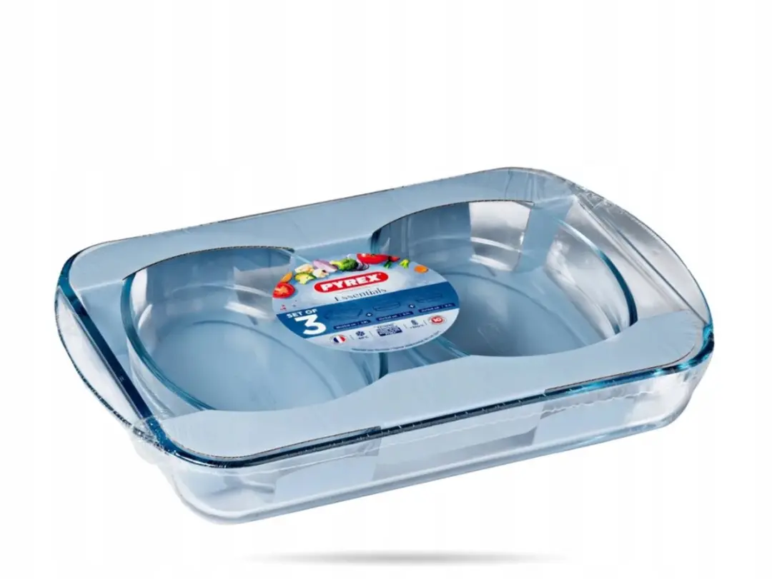 PYREX Schaaltjes Set 3 Stuks - 2,8L & 2x 0,7L